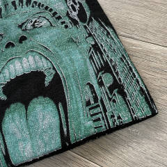 Hellstar Flame Logo Print Knit Beanie