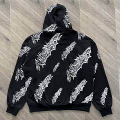 High Quality Hellstar Studios Graffiti Zip Up Hoodie and Pants Set