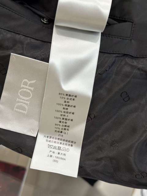 1:1 quality version CD Embroidered Logo Hooded Quilted Down Jacket 2 colors 29481998