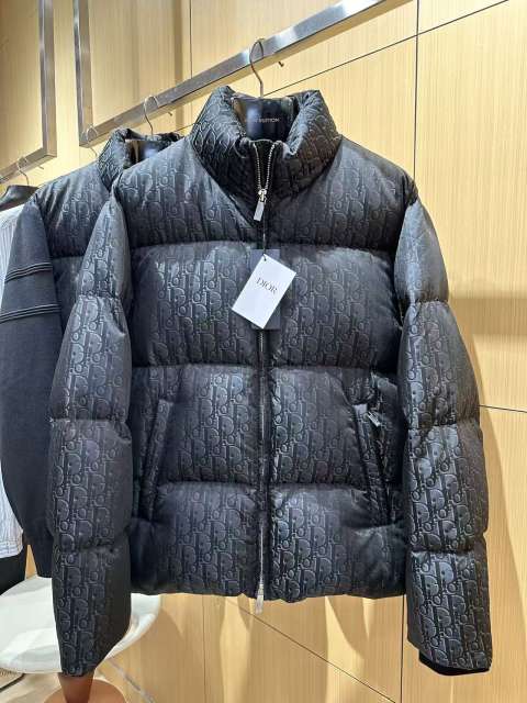 1:1 quality version All Over Oblique Monogram Stand Collar Quilted Down Jacket 29481993