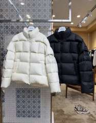 1:1 quality version CD Logo Stand Collar Square Quilted Cropped Down Jacket 2 colors 29482008
