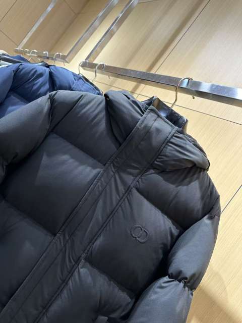 1:1 quality version CD Embroidered Logo Hooded Quilted Down Jacket 2 colors 29481998
