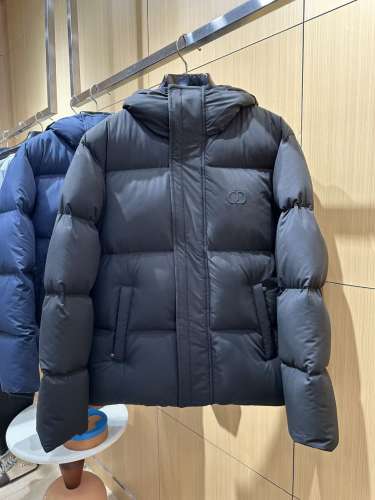 1:1 quality version CD Embroidered Logo Hooded Quilted Down Jacket 2 colors 29481998