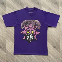 Glo Gang Pink Star Gas Mask Graphic Black T-Shirt