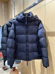 1:1 quality version Rubber Logo Patch Hooded Quilted Casual Zip-Up Down Jacket 3 colors 29481485