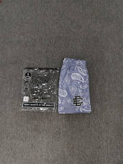 1:1 Top Qualtiy Eric Emanuel Light Purple Paisley EE Logo Mesh Shorts