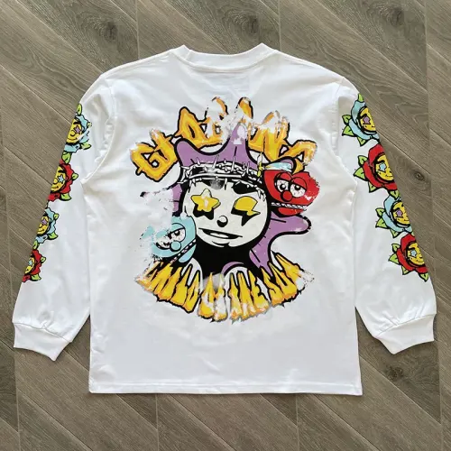 Glo Gang Love Purple Heart Mascot Black Long Sleeve T-Shirt