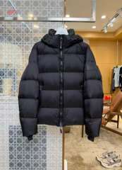 1:1 quality version Rubber Logo Patch Hooded Quilted Casual Zip-Up Down Jacket 3 colors 29481485