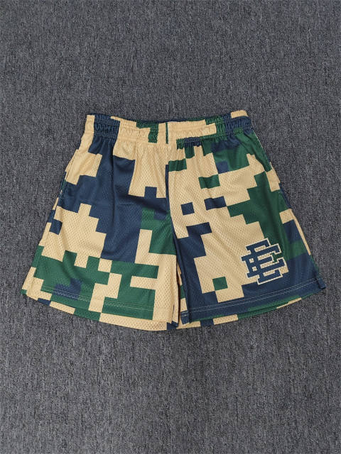 1:1 Top Qualtiy Eric Emanuel Pixel Camo EE Logo Mesh Shorts