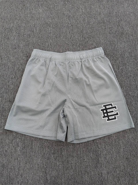 1:1 Top Qualtiy Eric Emanuel Heather Grey Monogram Mesh Shorts