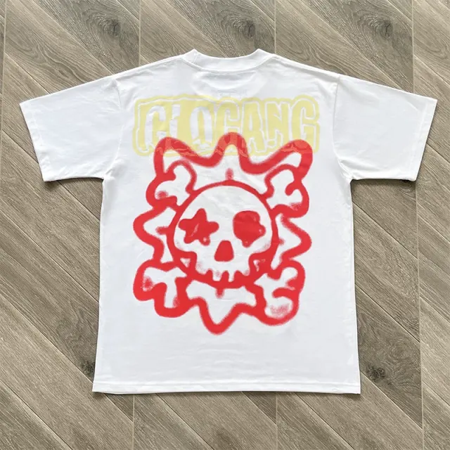 Glo Gang Skeleton Sun Character Graphic Black T-Shirt