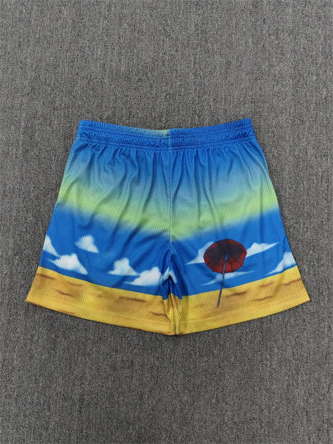 1:1 Top Qualtiy Eric Emanuel Beach Skeleton Pinup EE Logo Mesh Shorts