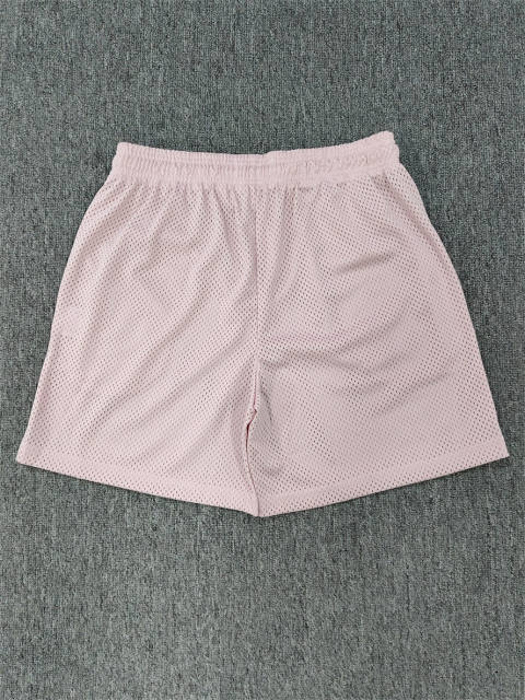 1:1 Top Qualtiy Eric Emanuel Light Pink Micro Dot Mesh Shorts