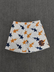 1:1 Top Qualtiy Eric Emanuel White Star Allover Print EE Logo Mesh Shorts