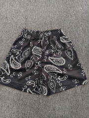 1:1 Top Qualtiy Eric Emanuel Black Bandana EE Logo Mesh Shorts