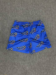 1:1 Top Qualtiy Eric Emanuel Blue Stay Fast Racing Flag EE Logo Mesh Shorts