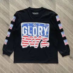 GloGang Glory Boyz Flag Style Black Long Sleeve T-Shirt