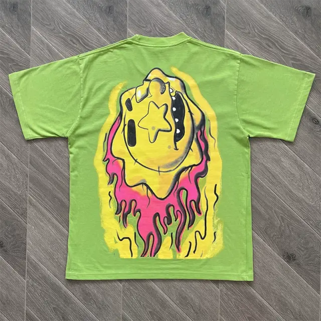 Glo Gang Lightning Sun Mascot Yellow T-Shirt