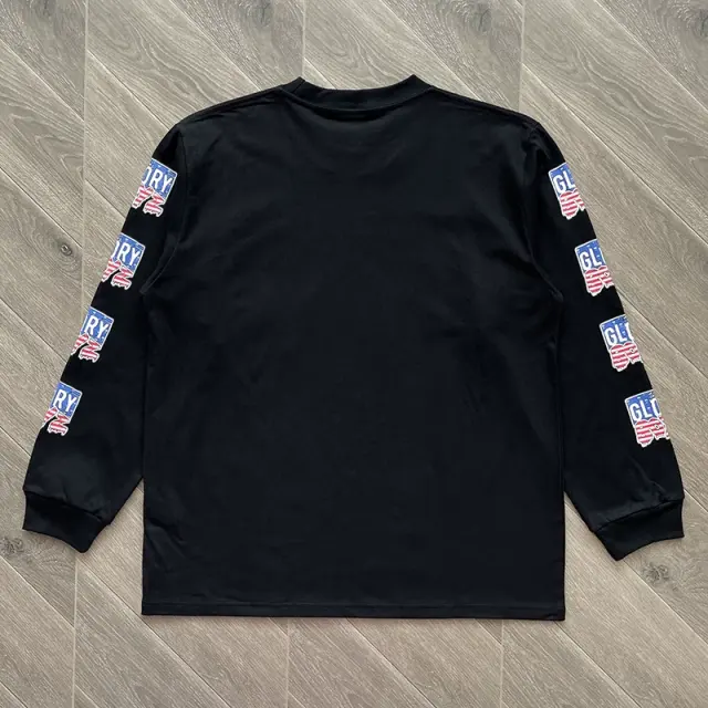 GloGang Glory Boyz Flag Style Black Long Sleeve T-Shirt