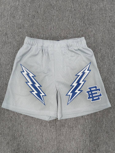 1:1 Top Qualtiy Eric Emanuel Grey Lightning EE Logo Mesh Shorts