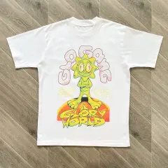 Glo Gang A Glory World Alien Sun Mascot White T-Shirt