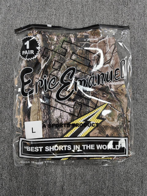 1:1 Top Qualtiy Eric Emanuel Real Tree Camo Lightning Bolt EE Logo Mesh Shorts