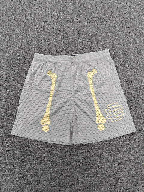 1:1 Top Qualtiy Eric Emanuel Light Grey Solid Mesh Shorts