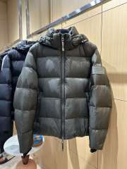 1:1 quality version Rubber Logo Patch Hooded Quilted Casual Zip-Up Down Jacket 3 colors 29481485