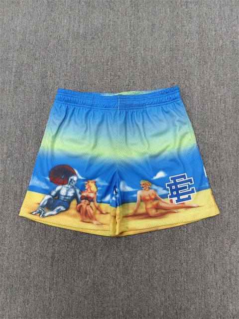 1:1 Top Qualtiy Eric Emanuel Beach Skeleton Pinup EE Logo Mesh Shorts