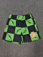 1:1 Top Qualtiy Eric Emanuel Black Green Graphic Mesh Shorts