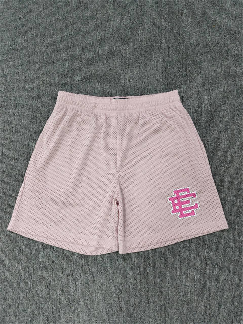 1:1 Top Qualtiy Eric Emanuel Light Pink Micro Dot Mesh Shorts