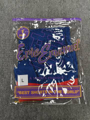 1:1 Top Qualtiy Eric Emanuel White Mountain Skyline Print Mesh Shorts