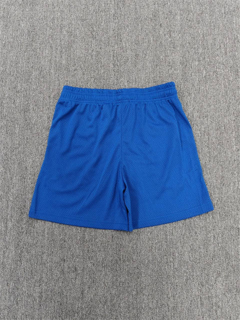1:1 Top Qualtiy Eric Emanuel Blue Lightning Bolt EE Logo Mesh Shorts