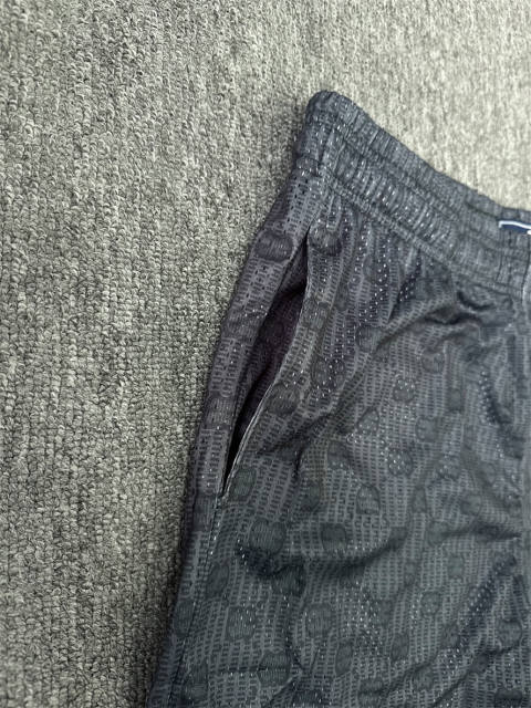 1:1 Top Qualtiy Eric Emanuel Dark Grey Monogram EE Logo Mesh Shorts