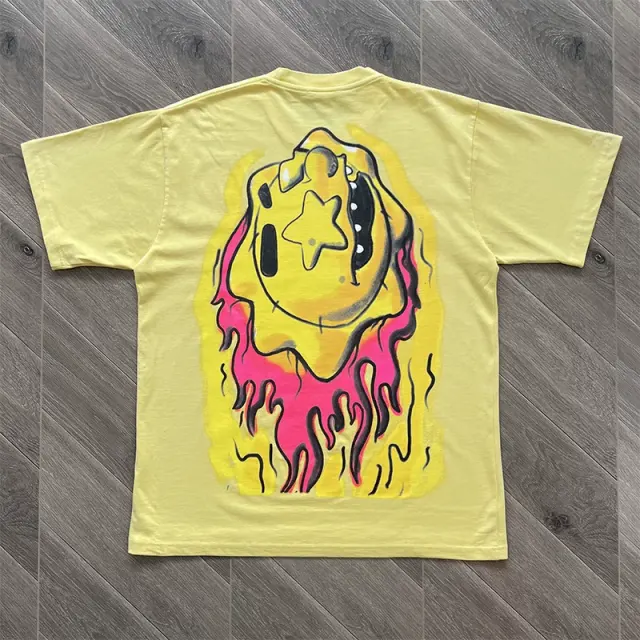Glo Gang Lightning Sun Mascot Yellow T-Shirt