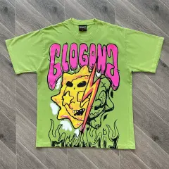 Glo Gang Lightning Sun Mascot Yellow T-Shirt