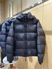 1:1 quality version Rubber Logo Patch Hooded Quilted Casual Zip-Up Down Jacket 3 colors 29481485