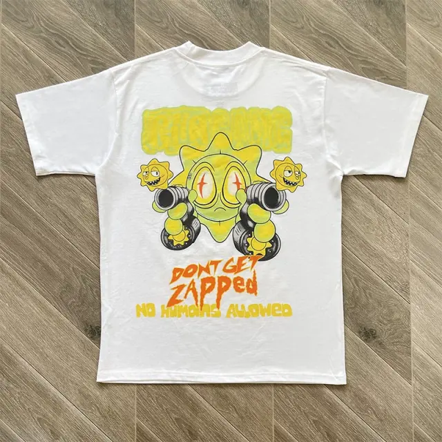 Glo Gang A Glory World Alien Sun Mascot White T-Shirt