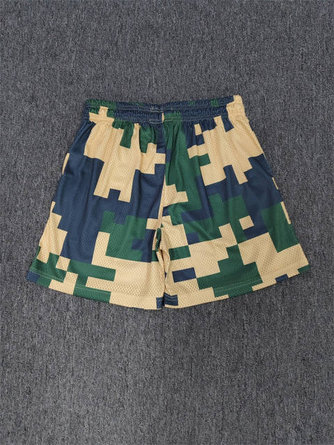 1:1 Top Qualtiy Eric Emanuel Pixel Camo EE Logo Mesh Shorts