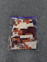 1:1 Top Qualtiy Eric Emanuel Brown Pixel Camo EE Logo Mesh Shorts