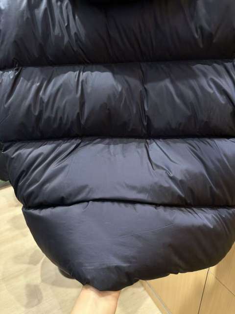 1:1 quality version Rubber Logo Patch Hooded Quilted Casual Zip-Up Down Jacket 3 colors 29481485