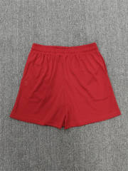 1:1 Top Qualtiy Eric Emanuel Red Double Lightning Bolt EE Logo Mesh Shorts