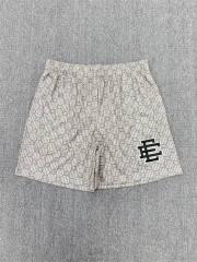 1:1 Top Qualtiy Eric Emanuel Beige Monogram EE Logo Mesh Shorts