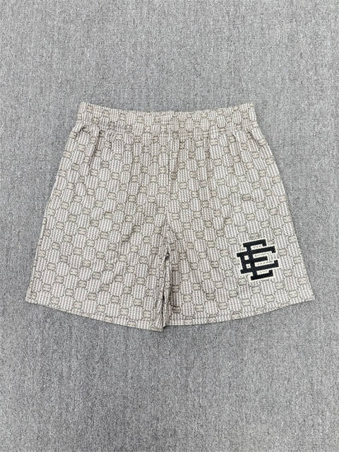 1:1 Top Qualtiy Eric Emanuel Beige Monogram EE Logo Mesh Shorts