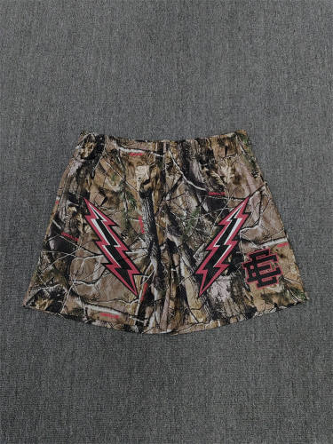 1:1 Top Qualtiy Eric Emanuel Realtree Camo Lightning EE Logo Mesh Shorts