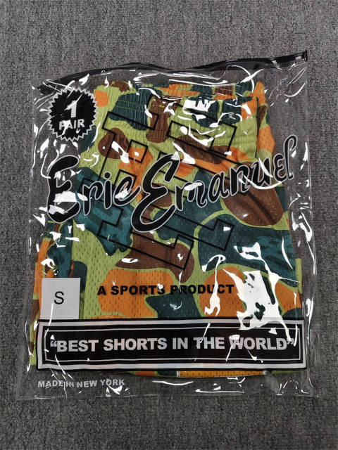 1:1 Top Qualtiy Green Orange Camo EE Logo Mesh Shorts
