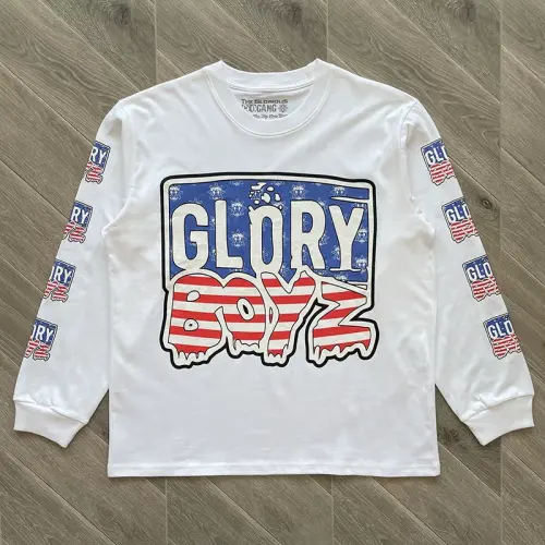 GloGang Glory Boyz Flag Style Black Long Sleeve T-Shirt