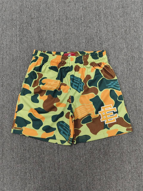 1:1 Top Qualtiy Green Orange Camo EE Logo Mesh Shorts