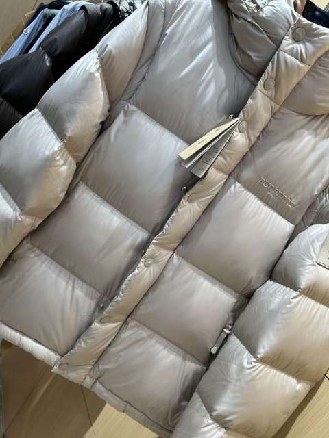 1:1 quality version Knight Logo Plaid Placket Hooded Quilted Down Jacket 3 colors 29481498