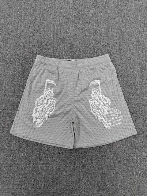 1:1 Top Qualtiy Eric Emanuel Grey Grim Reaper EE Logo Mesh Shorts